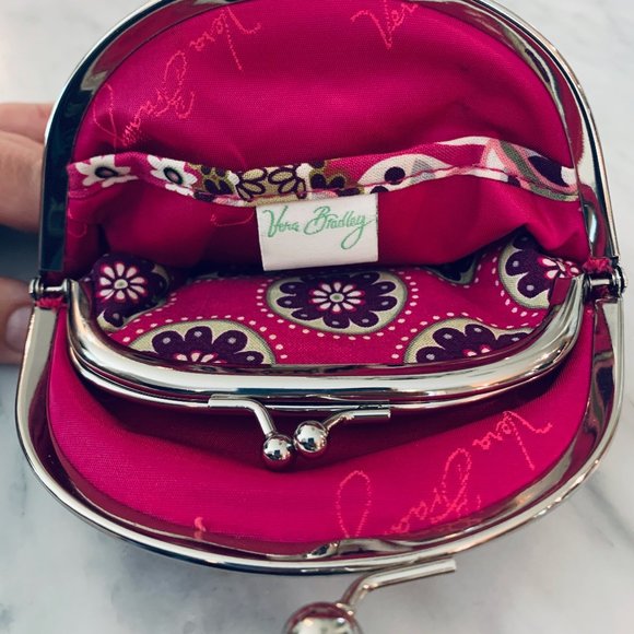 Vera Bradley Very Berry Kisslock Coin Purse - Picture 3 of 7